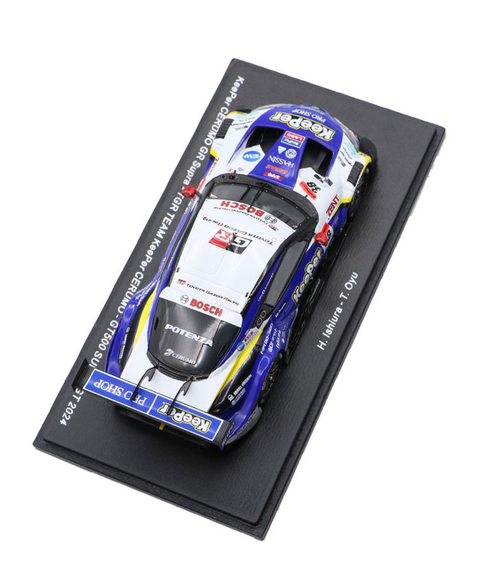 スパーク 1/43スケール キーパー セルモ GR スープラ No.38 TGR TEAM KeePer CERUMO GT500 スーパーGT 2024年 石浦宏明 / 大湯都史樹拡大画像