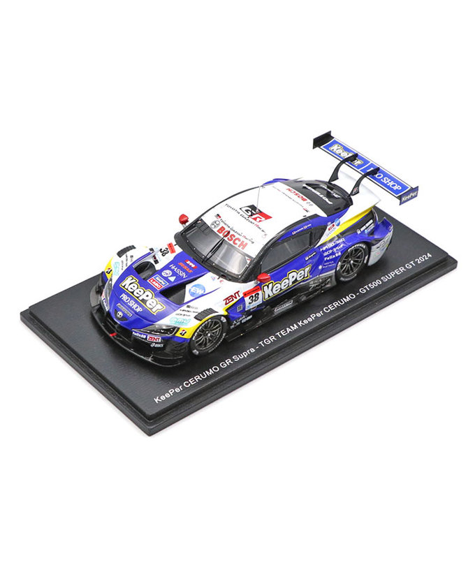 スパーク 1/43スケール キーパー セルモ GR スープラ No.38 TGR TEAM KeePer CERUMO GT500 スーパーGT 2024年 石浦宏明 / 大湯都史樹拡大画像
