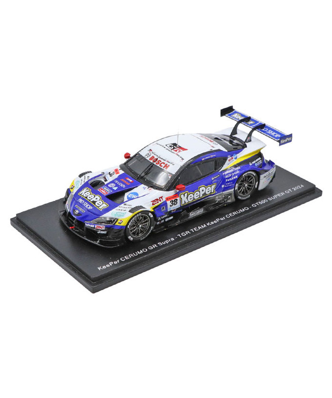 スパーク 1/43スケール キーパー セルモ GR スープラ No.38 TGR TEAM KeePer CERUMO GT500 スーパーGT 2024年 石浦宏明 / 大湯都史樹拡大画像