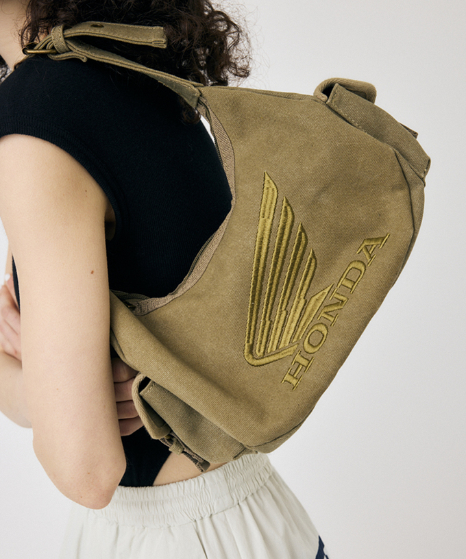 ホンダ MOUSSY HONDA HOBO バッグ カーキ拡大画像