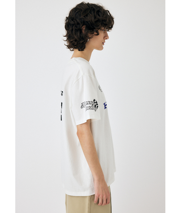 ホンダ MOUSSY HONDA RACING BIG Tシャツ ホワイト拡大画像