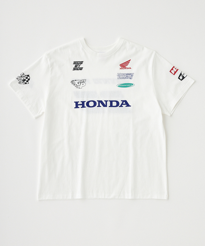 ホンダ MOUSSY HONDA RACING BIG Tシャツ ホワイト拡大画像