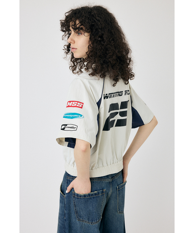 ホンダ MOUSSY HONDA SHORT TRACK ジャケット ホワイト拡大画像