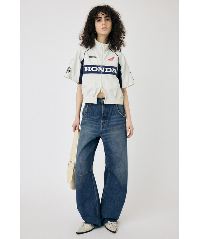 ホンダ MOUSSY HONDA SHORT TRACK ジャケット ホワイト拡大画像