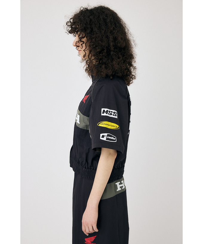 ホンダ MOUSSY HONDA SHORT TRACK ジャケット ブラック拡大画像