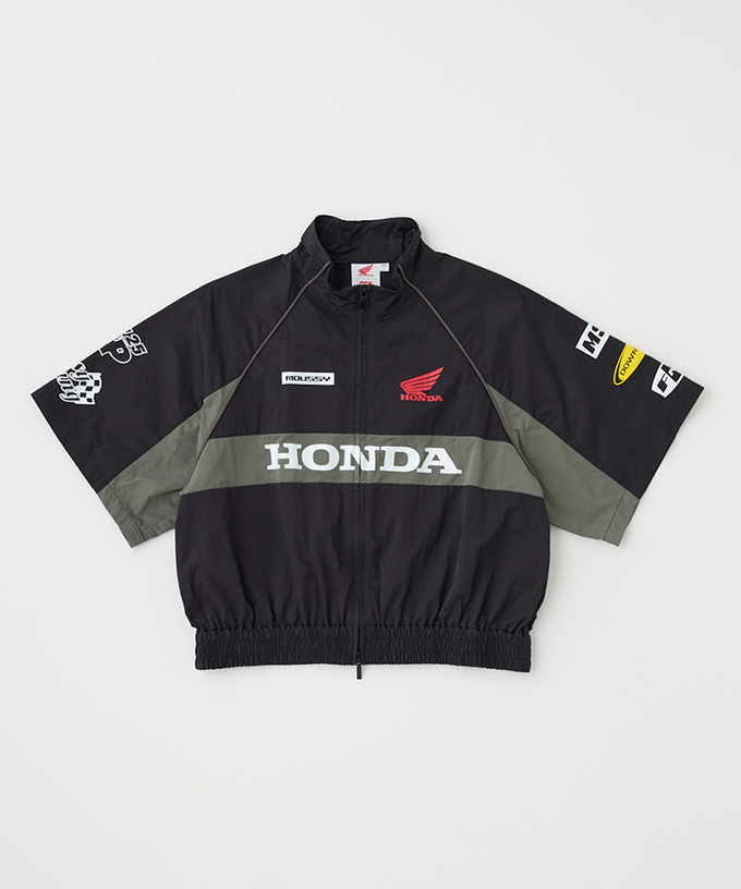 ホンダ MOUSSY HONDA SHORT TRACK ジャケット ブラック拡大画像