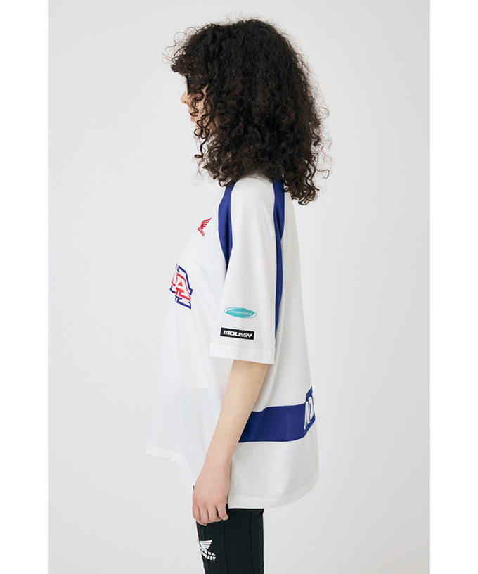 ホンダ MOUSSY HONDA RACING ゲームシャツ ホワイト拡大画像