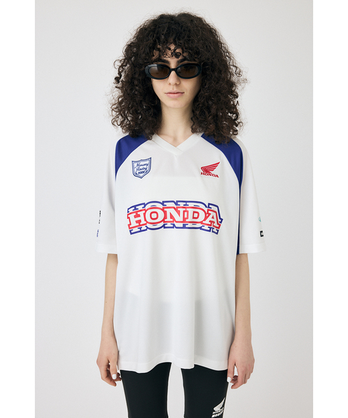 ホンダ MOUSSY HONDA RACING ゲームシャツ ホワイト拡大画像