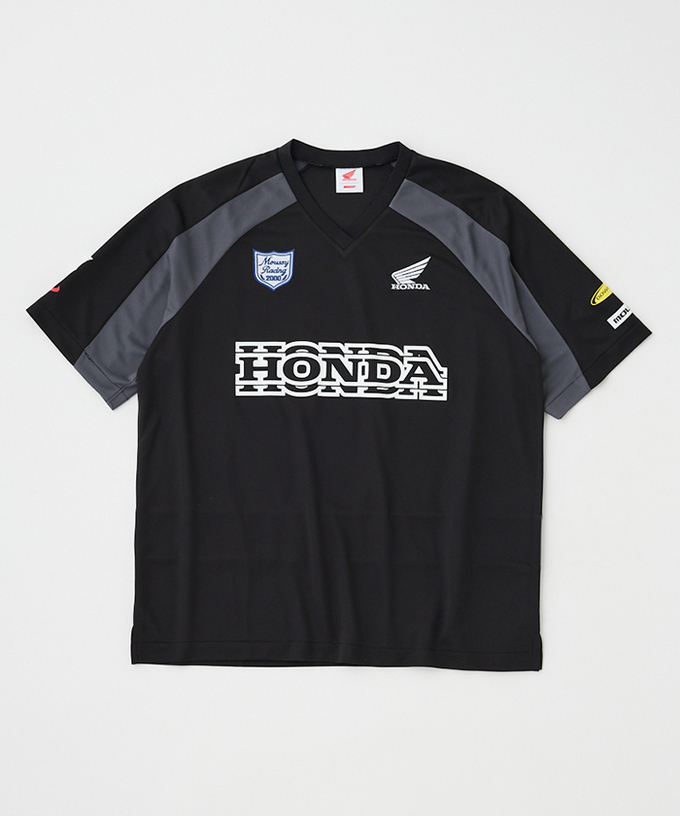 ホンダ MOUSSY HONDA RACING ゲームシャツ ブラック拡大画像