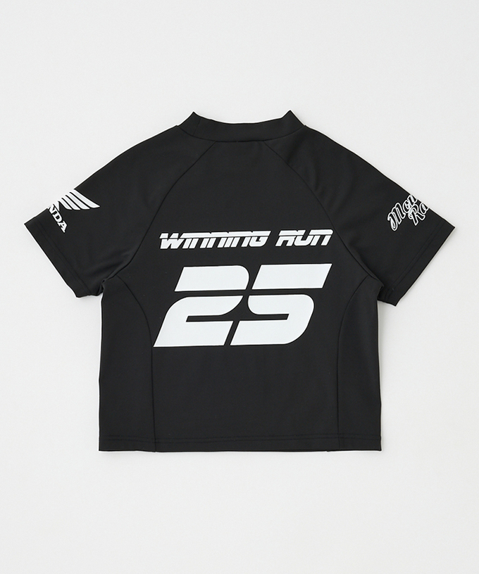 ホンダ MOUSSY HONDA RACING TINY Tシャツ ブラック拡大画像