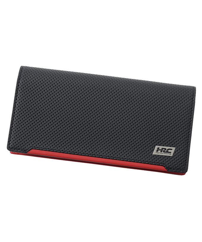 HRC Honda RACING x ノイインテレッセ LF 長財布(小銭入れ付き通しマチ束入) ブラックxレッド拡大画像