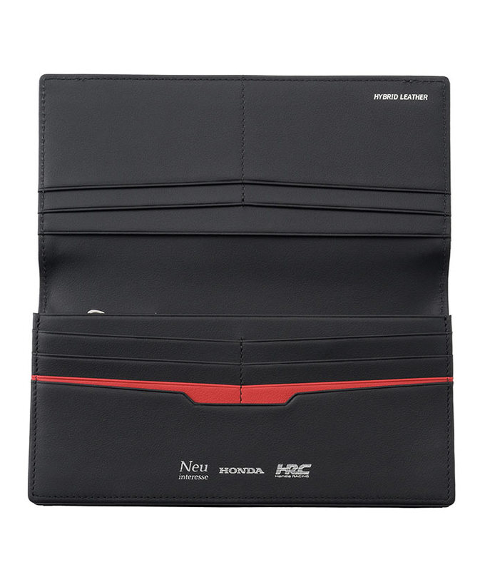 HRC Honda RACING x ノイインテレッセ LF 長財布(小銭入れ付き通しマチ束入) ブラックxブラック拡大画像