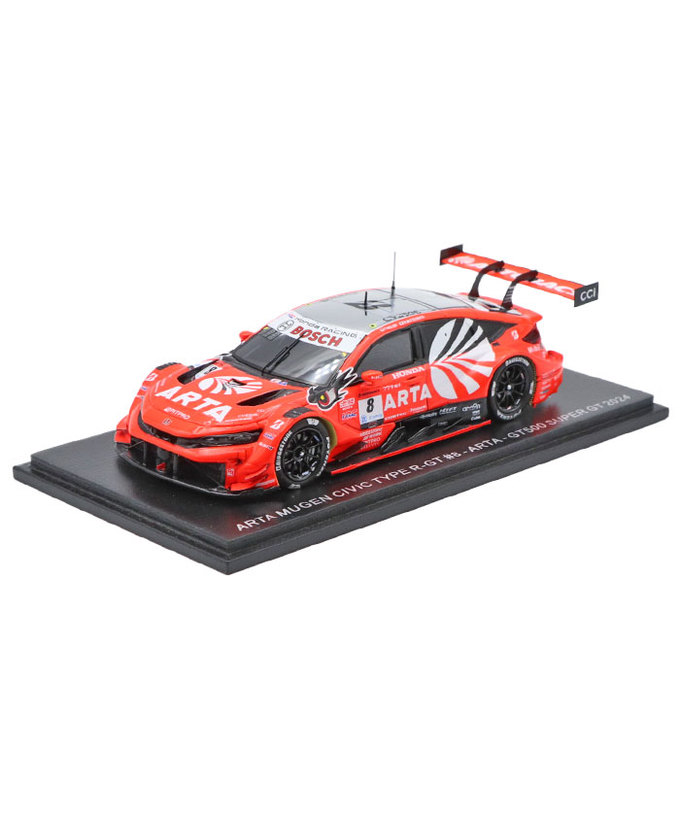 スパーク 1/43スケール ARTA MUGEN CIVIC TYPE R-GT No.8 ARTA GT500 スーパーGT 2024年 野尻智紀 / 松下信治拡大画像