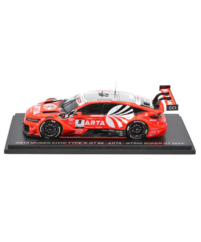 スパーク 1/43スケール ARTA MUGEN CIVIC TYPE R-GT No.8 ARTA GT500 スーパーGT 2024年 野尻智紀 / 松下信治拡大画像