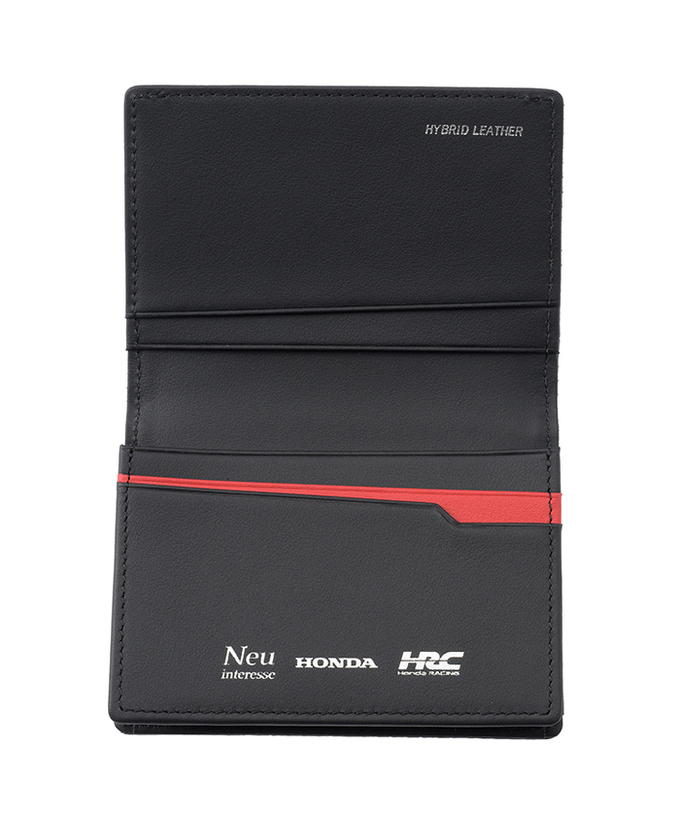 HRC Honda RACING x ノイインテレッセ LF 名刺入れ(通しマチ) ブラックxブラック拡大画像