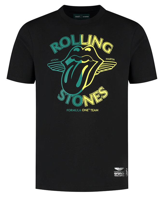 アストンマーチン アラムコ F1 チーム x ローリングストーンズ コラボ限定 Tシャツ拡大画像