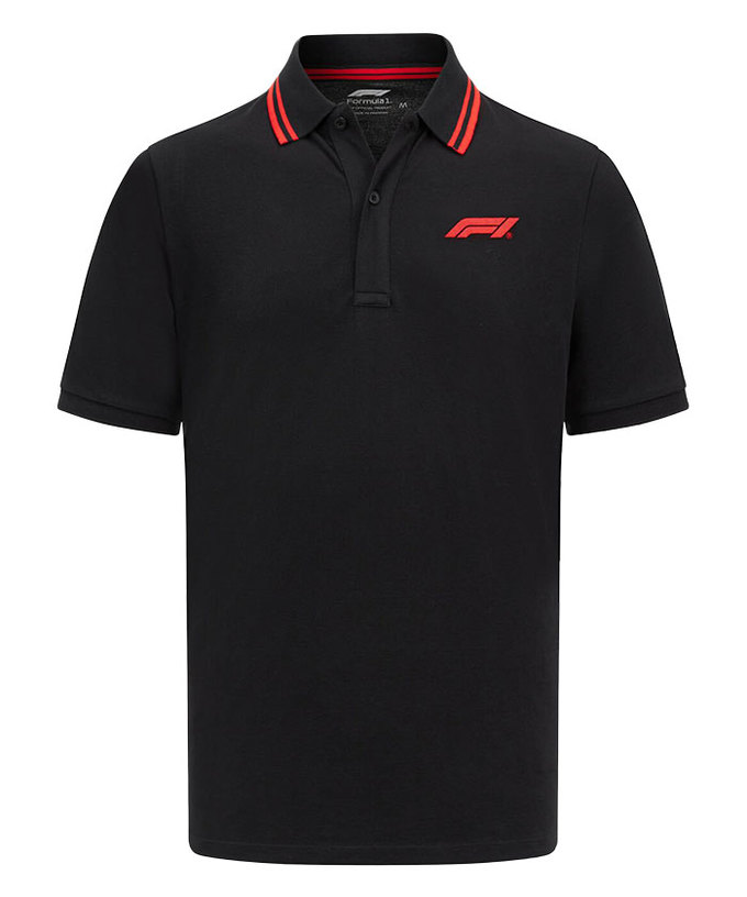 PUMA FORMULA 1 スモール ロゴ ポロシャツ ブラック 2025拡大画像