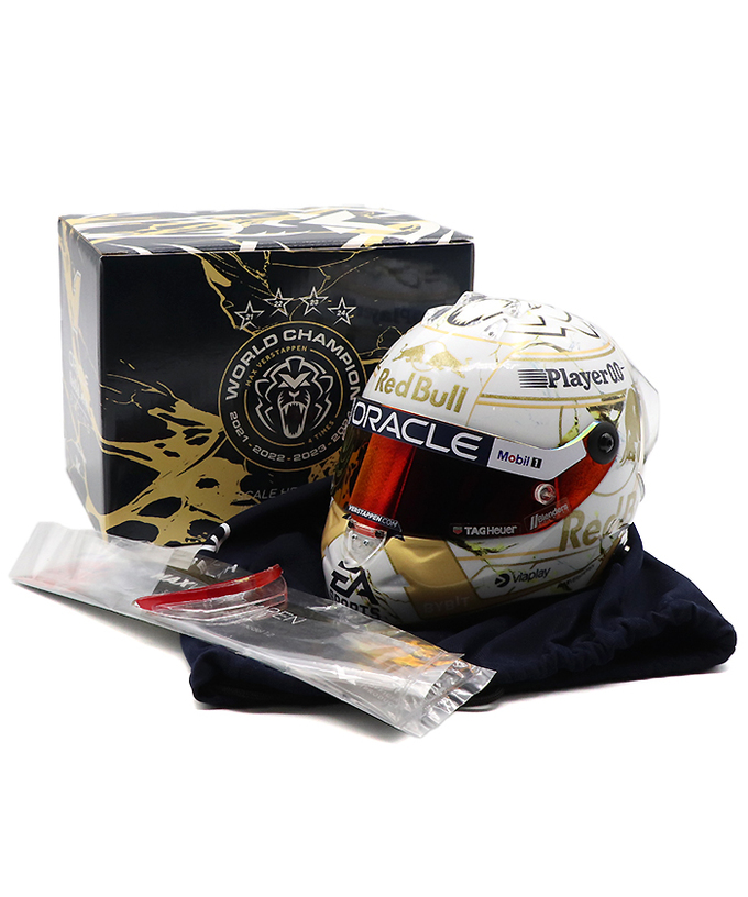 フェルスタッペン別注 シューベルト 1/2スケール マックス・フェルスタッペン 2024年 ワールドチャンピオン記念 レッドブル レーシング チーム ヘルメット /ARB拡大画像