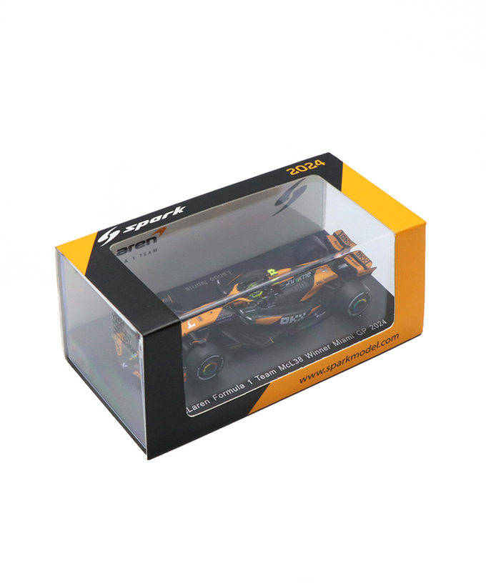 スパーク 1/64スケール マクラーレン F1チーム MCL38 ランド・ノリス 2024年 マイアミGP F1初優勝 /spk拡大画像
