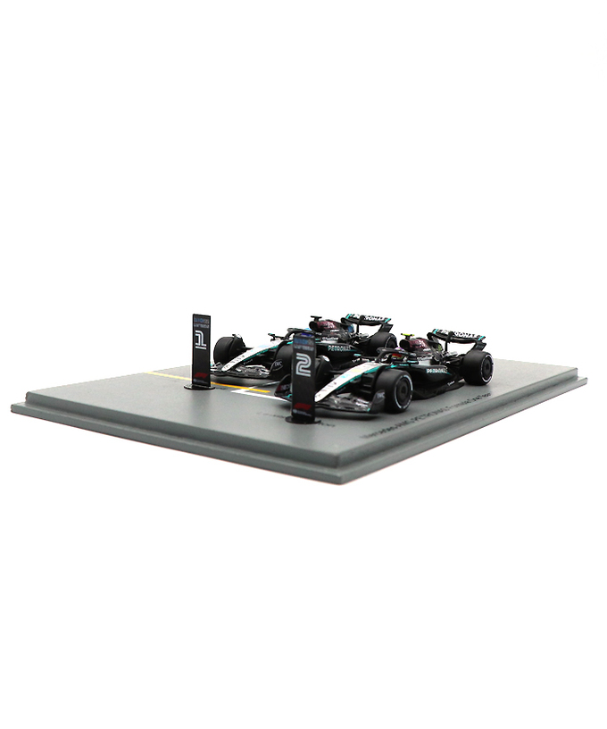 スパーク 1/64スケール メルセデス AMG ペトロナス F1 W15 E パフォーマンス ハミルトン / ラッセル 2024年 ラスベガスGP 2台セット /spk拡大画像