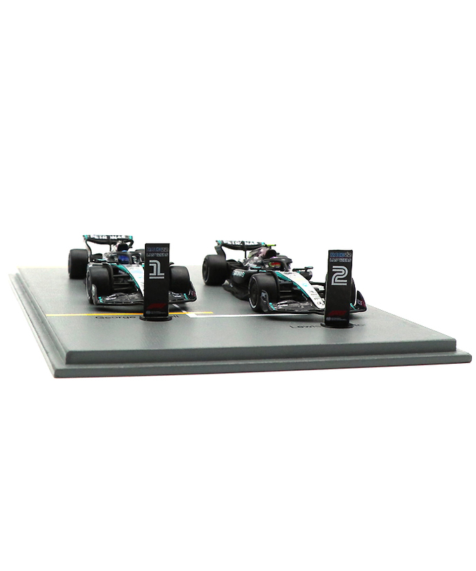 スパーク 1/64スケール メルセデス AMG ペトロナス F1 W15 E パフォーマンス ハミルトン / ラッセル 2024年 ラスベガスGP 2台セット /spk拡大画像