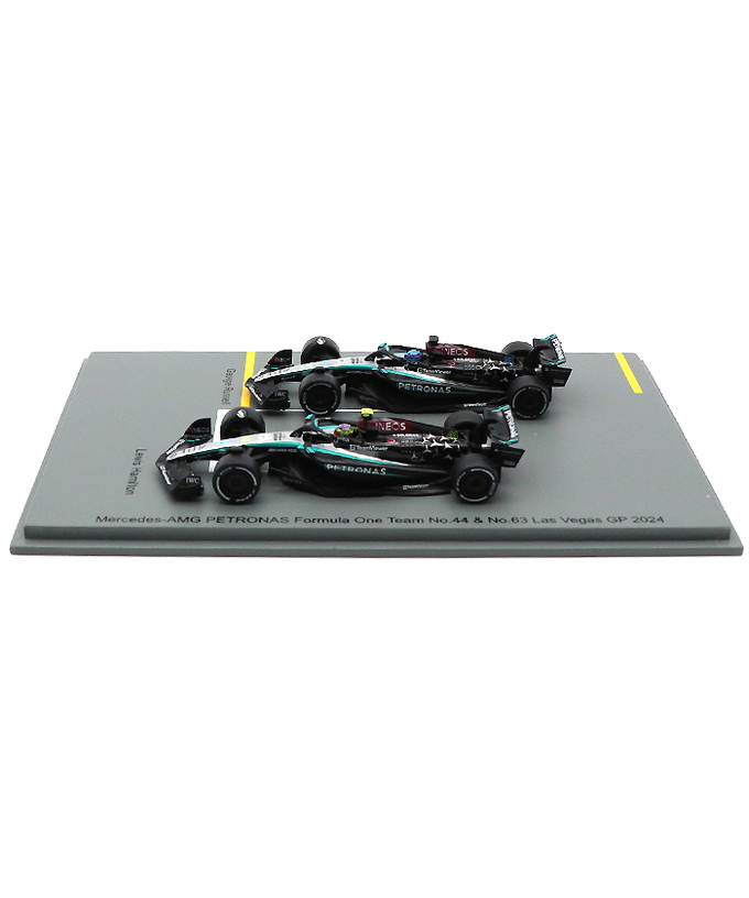 スパーク 1/64スケール メルセデス AMG ペトロナス F1 W15 E パフォーマンス ハミルトン / ラッセル 2024年 ラスベガスGP 2台セット /spk拡大画像