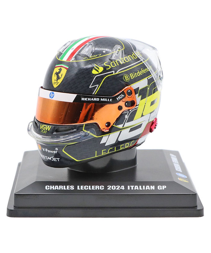 ルックスマート 1/5スケール シャルル・ルクレール フェラーリ 2024年 イタリアGP ヘルメット/msl拡大画像
