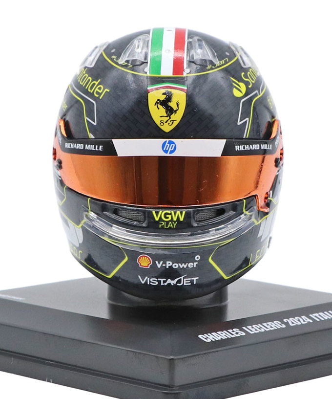 ルックスマート 1/5スケール シャルル・ルクレール フェラーリ 2024年 イタリアGP ヘルメット/msl拡大画像
