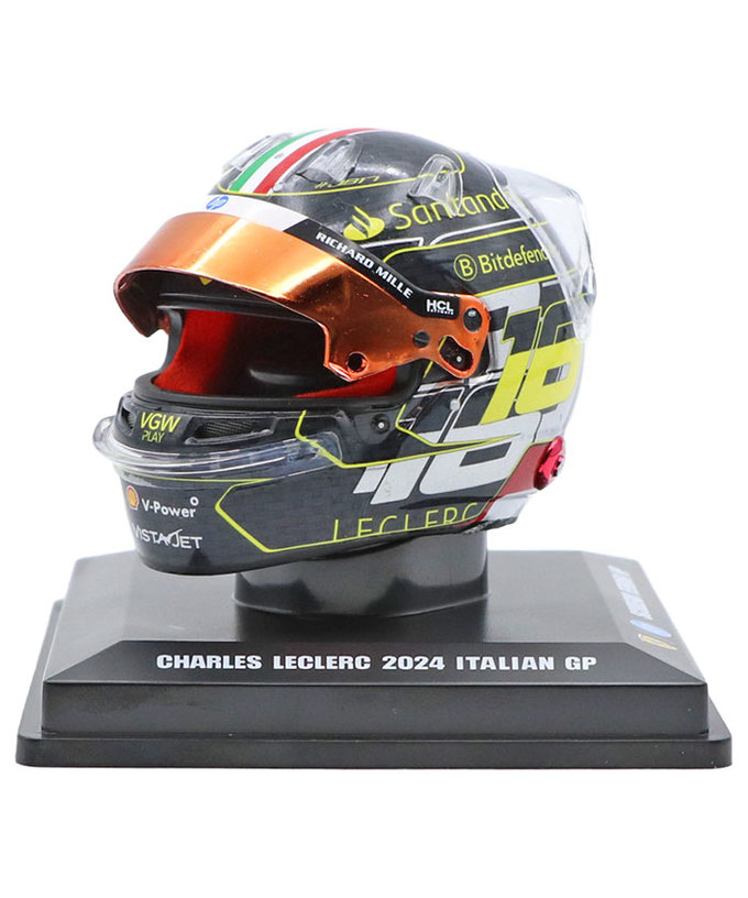 ルックスマート 1/5スケール シャルル・ルクレール フェラーリ 2024年 イタリアGP ヘルメット/msl拡大画像