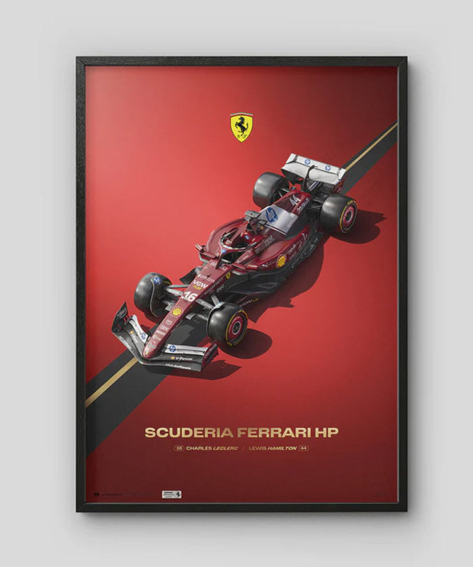 フェラーリ SF-25 – スクーデリア フェラーリ HP F1™ Team ポスター拡大画像