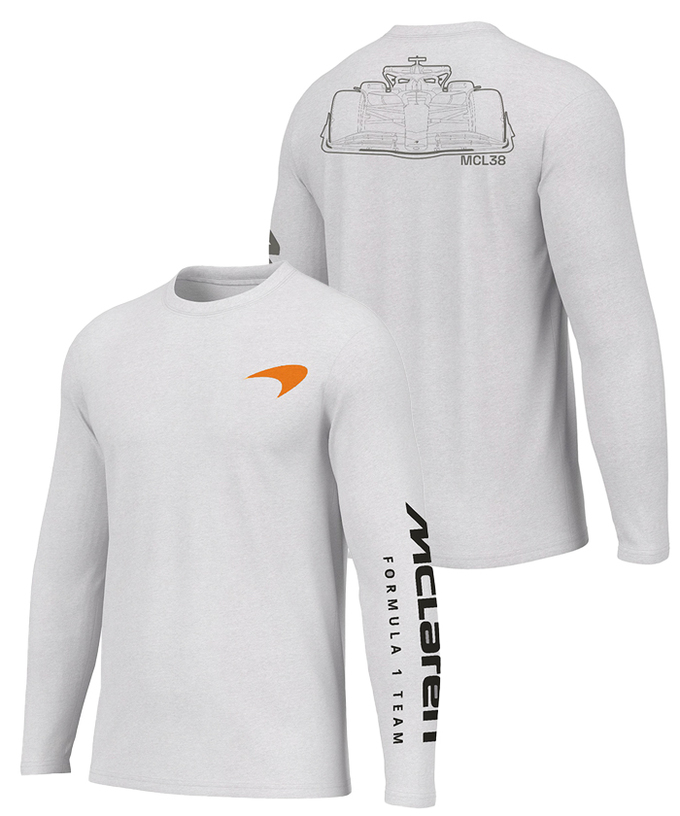 マクラーレン F1 チーム マシン ロングスリーブ Tシャツ拡大画像