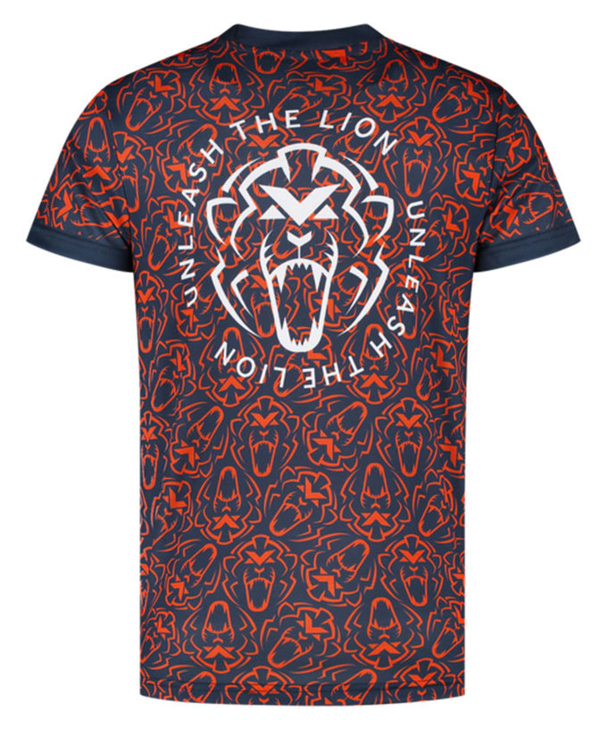 マックス・フェルスタッペン オレンジライオン スポーツTシャツ ネイビー拡大画像