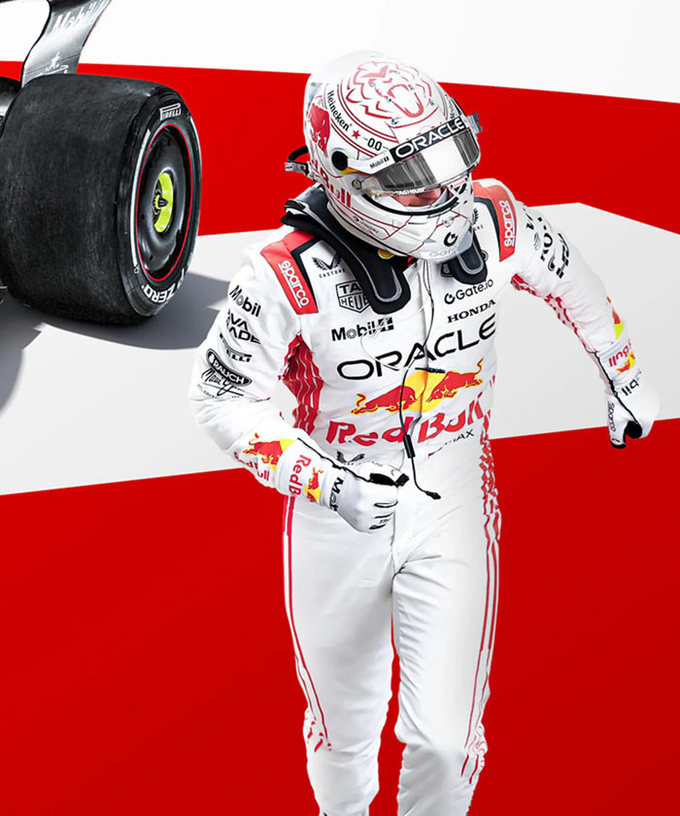 マックス・フェルスタッペン オラクル レッドブル レーシング 2025年 日本GP スペシャルリバリー ポスター拡大画像