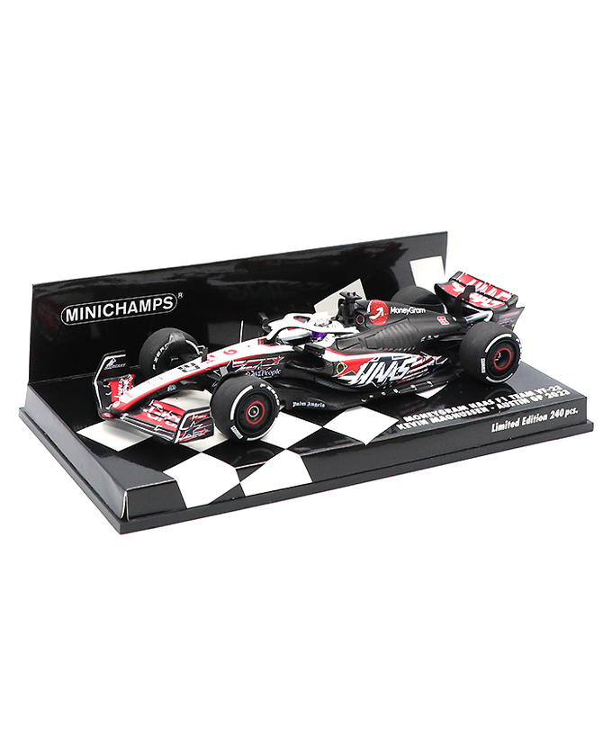 ミニチャンプス 1/43スケール マネーグラム ハース F1チーム VF-23  ケビン・マグヌッセン 2023年 オースティンGP/23f1m拡大画像