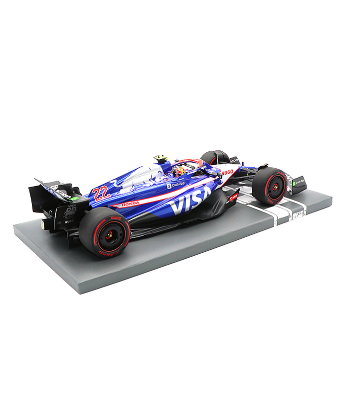ミニチャンプス 1/18スケール VISA CASH APP RB F1 ホンダ VCARB 01 角田裕毅 2024年 /24f1m拡大画像