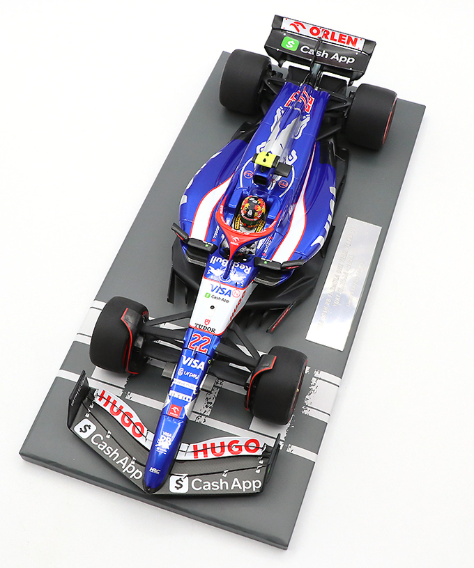 ミニチャンプス 1/18スケール VISA CASH APP RB F1 ホンダ VCARB 01 角田裕毅 2024年 /24f1m拡大画像