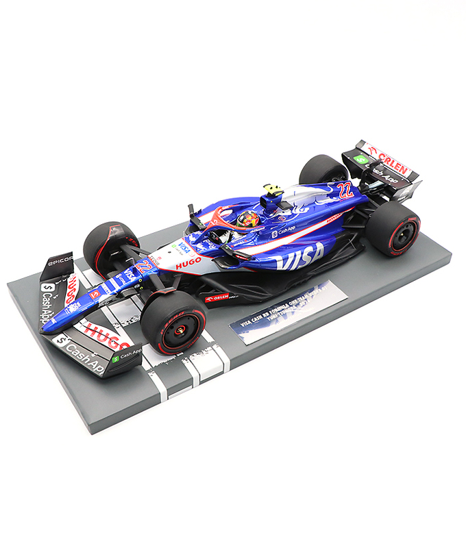 ミニチャンプス 1/18スケール VISA CASH APP RB F1 ホンダ VCARB 01 角田裕毅 2024年 /24f1m拡大画像