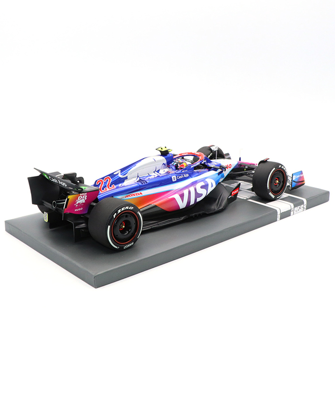 ミニチャンプス 1/18スケール VISA CASH APP RB F1 ホンダ VCARB 01 角田裕毅 2024年 マイアミGP /24f1m拡大画像