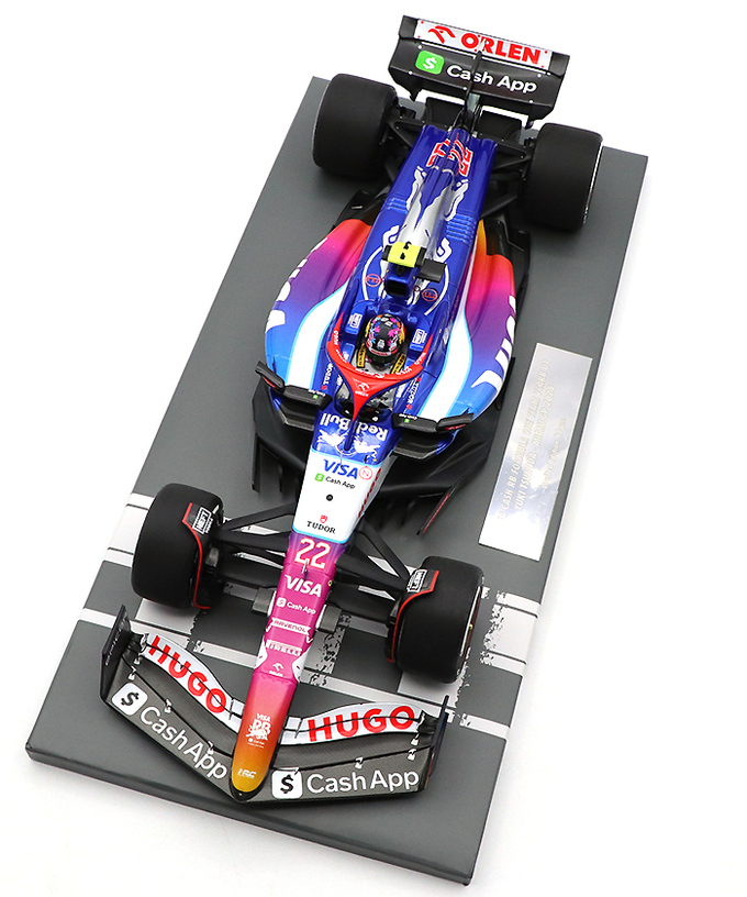 ミニチャンプス 1/18スケール VISA CASH APP RB F1 ホンダ VCARB 01 角田裕毅 2024年 マイアミGP /24f1m拡大画像