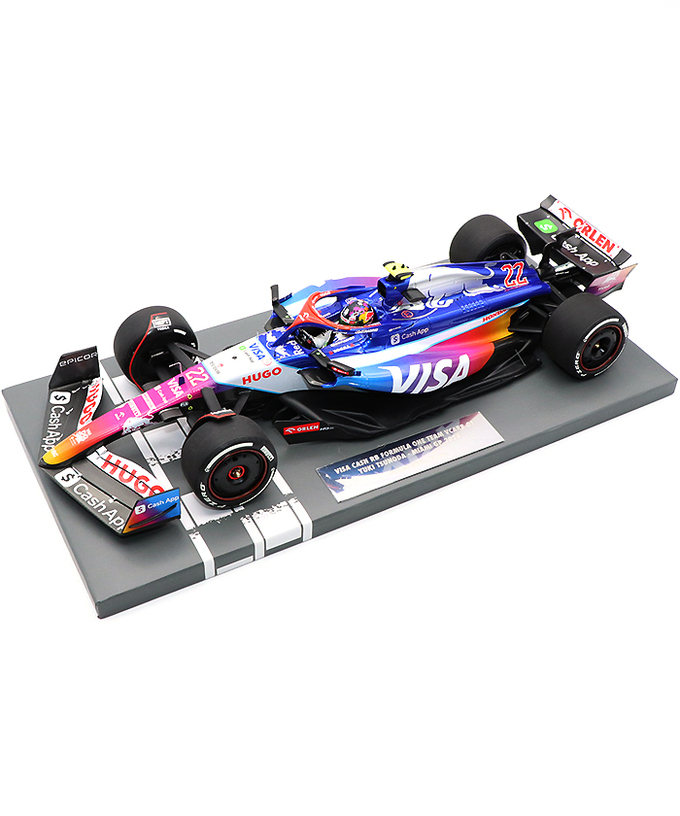 ミニチャンプス 1/18スケール VISA CASH APP RB F1 ホンダ VCARB 01 角田裕毅 2024年 マイアミGP /24f1m拡大画像