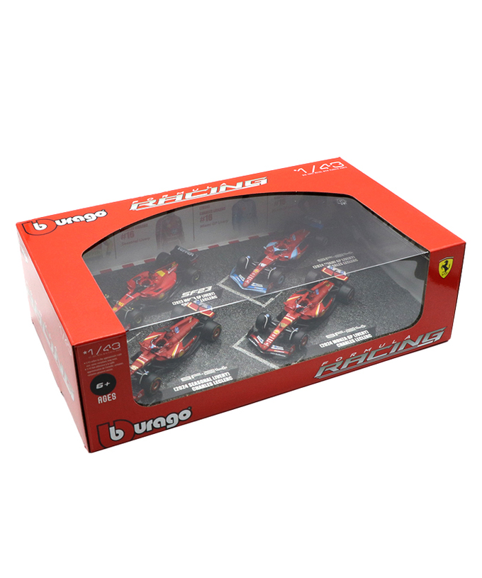 ブラゴ 1/43スケール フェラーリ / シャルル・ルクレール F1 モデルカー4台セット拡大画像