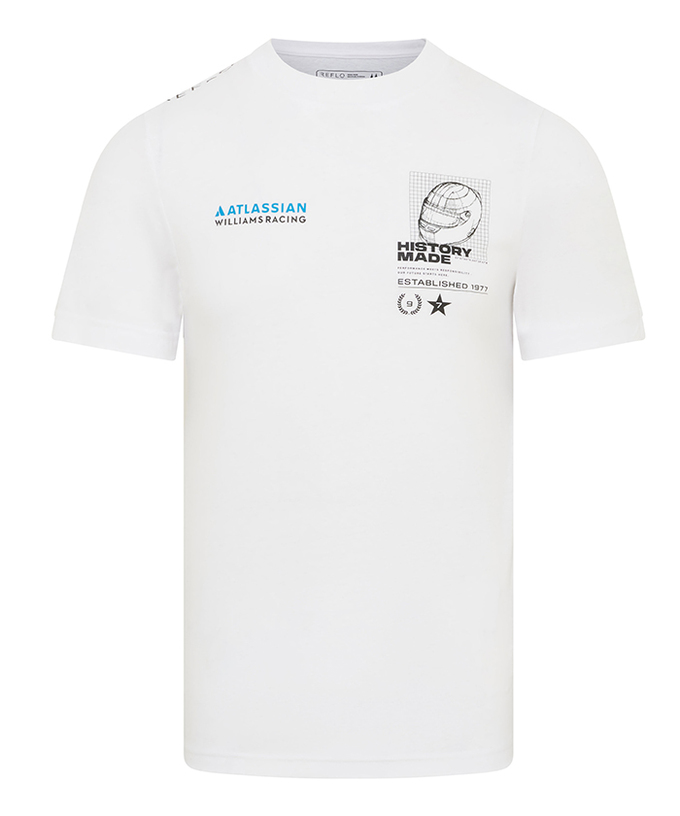 ウィリアムズ レーシング チーム HISTORY MADE Tシャツ ホワイト拡大画像