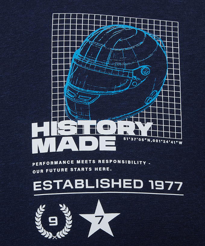 ウィリアムズ レーシング チーム HISTORY MADE Tシャツ ネイビー拡大画像