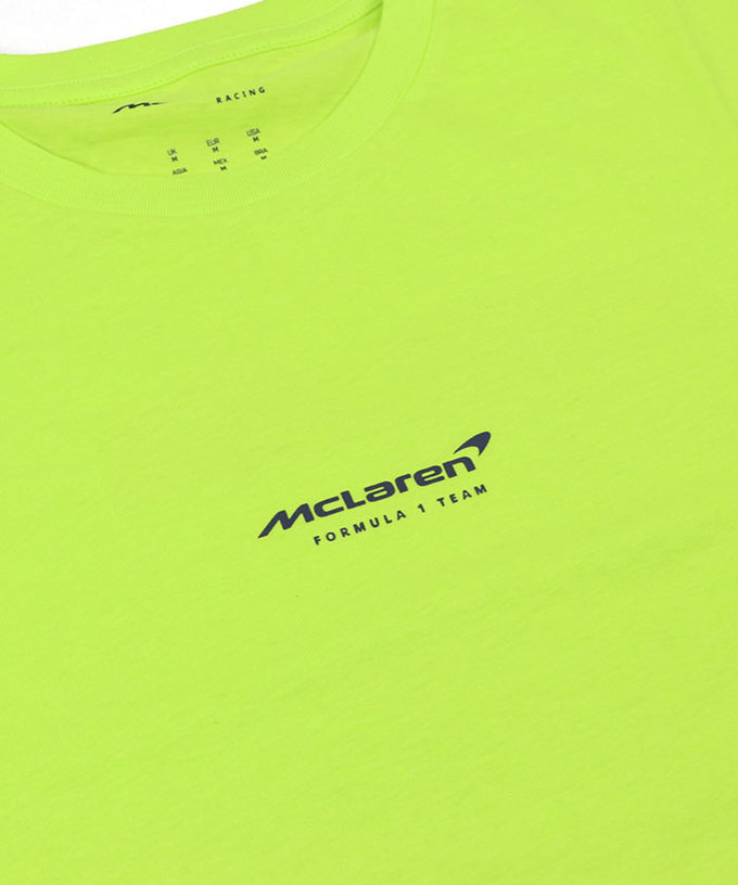マクラーレン F1 チーム ナイトレース グラフィック Tシャツ イエロー拡大画像