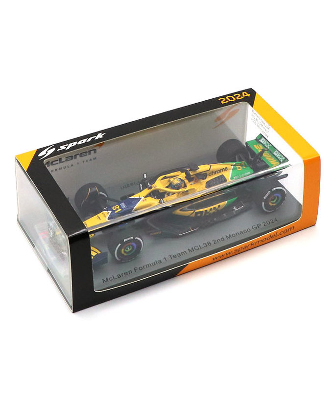 スパーク 1/43スケール マクラーレン F1 チーム MCL38 オスカー・ピアストリ 2024年 モナコGP 2位 /24f1m拡大画像