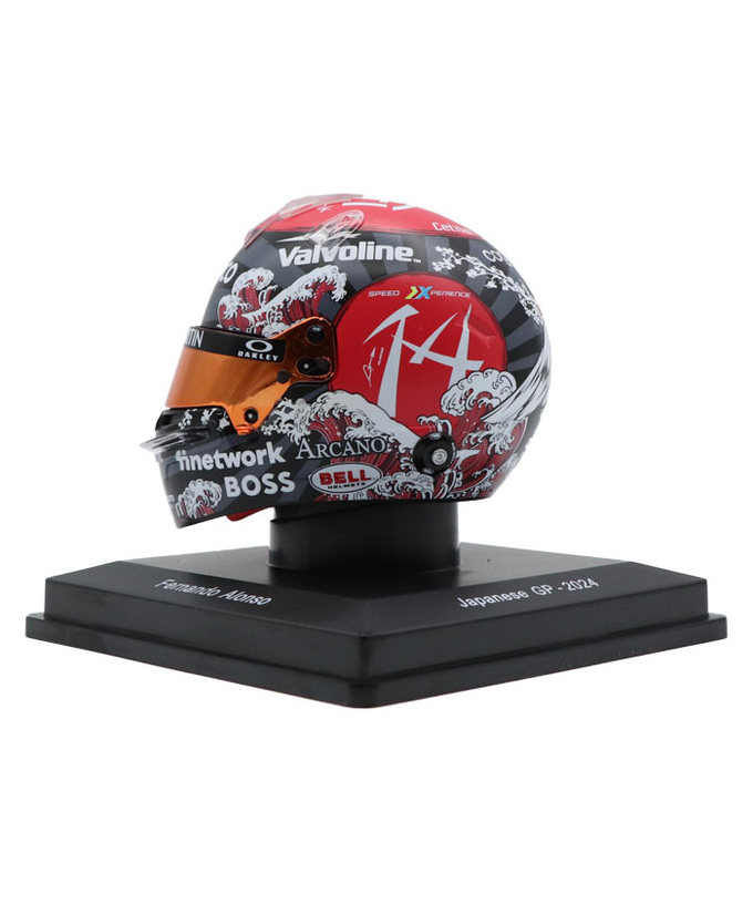 スパーク 1/5スケール フェルナンド・アロンソ アストンマーチン 2024年 日本GP ヘルメット拡大画像