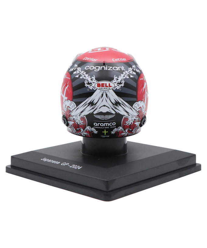 スパーク 1/5スケール フェルナンド・アロンソ アストンマーチン 2024年 日本GP ヘルメット拡大画像