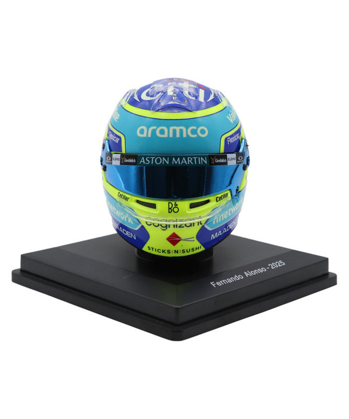 スパーク 1/5スケール フェルナンド・アロンソ アストンマーチン 2025年 ヘルメット拡大画像