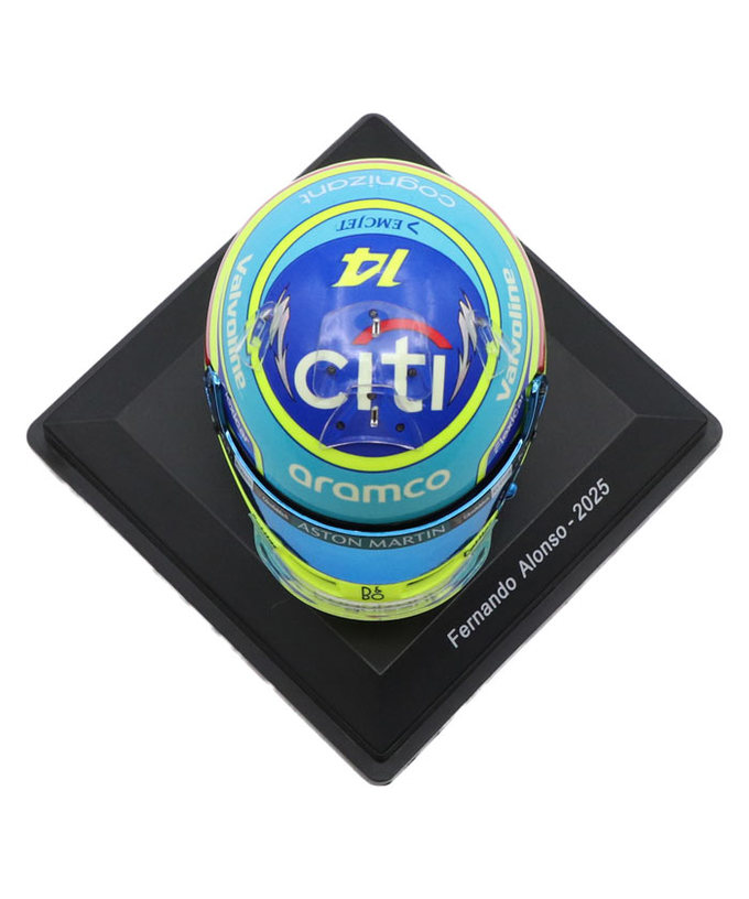 スパーク 1/5スケール フェルナンド・アロンソ アストンマーチン 2025年 ヘルメット拡大画像