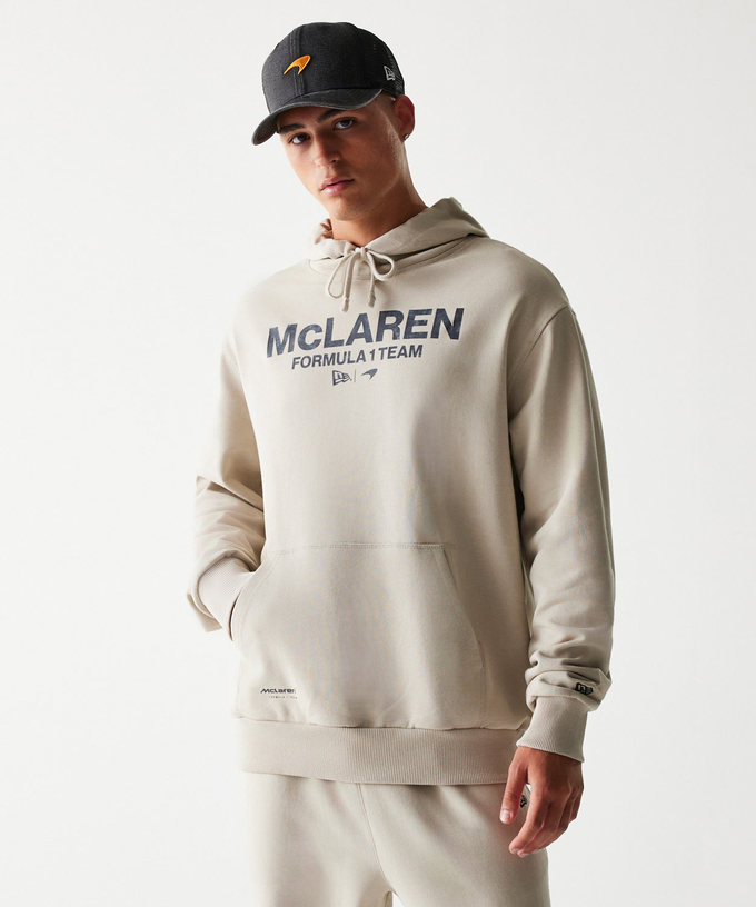  マクラーレン F1 チーム NewEra WRDMARK OS フーディー ベージュ拡大画像